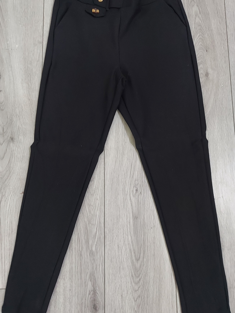 Black High-Waisted Tapered Women's Pants